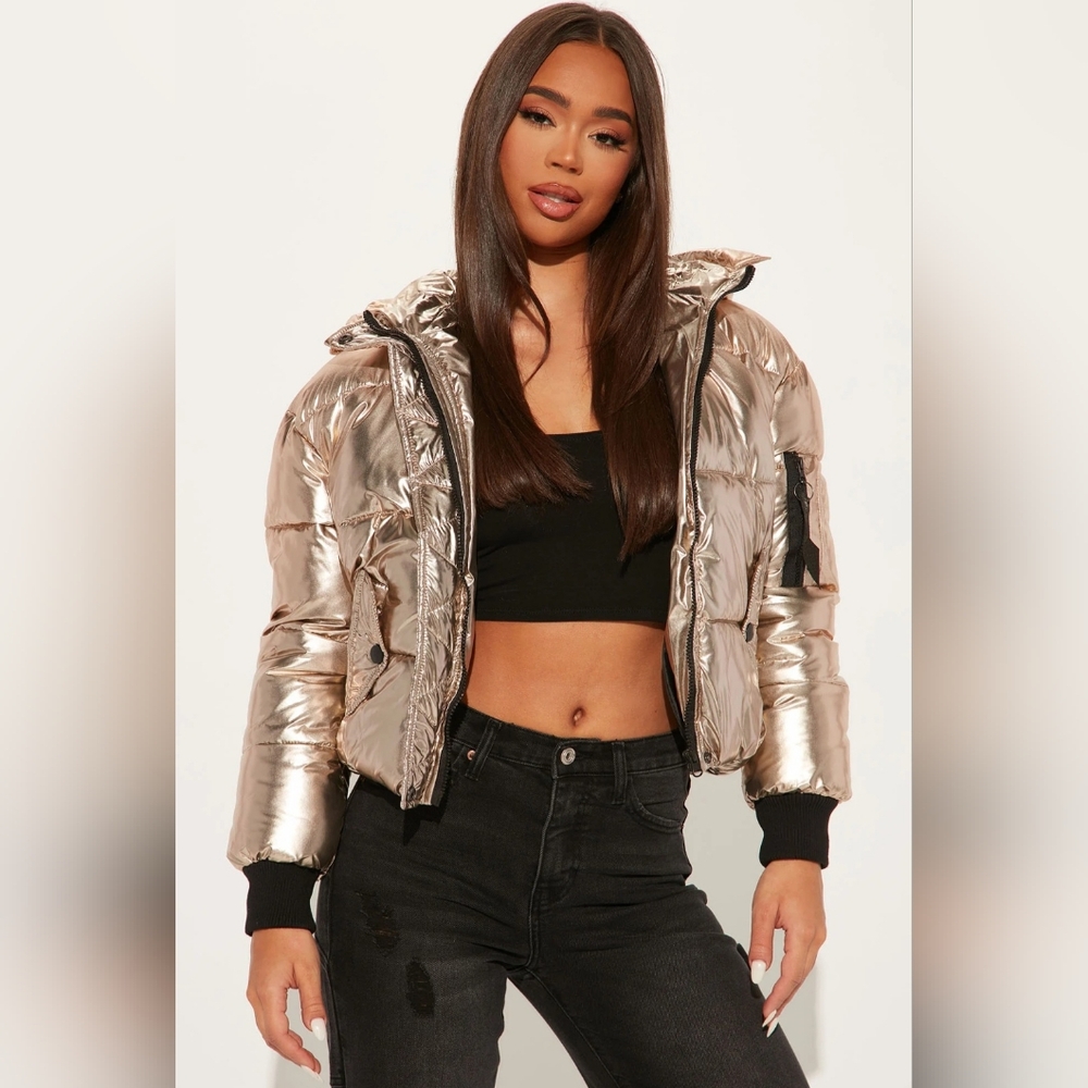 Fashion Nova Cold Streets Puffer Jacket, Plus Size 3X